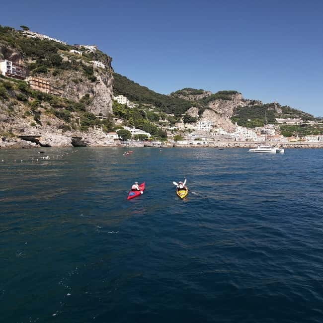Amalfi Coast: Kayak & Snorkeling tour, sea caves and beach - Paddling past Minori: cliffs, caves, and the handmade-pasta vibe