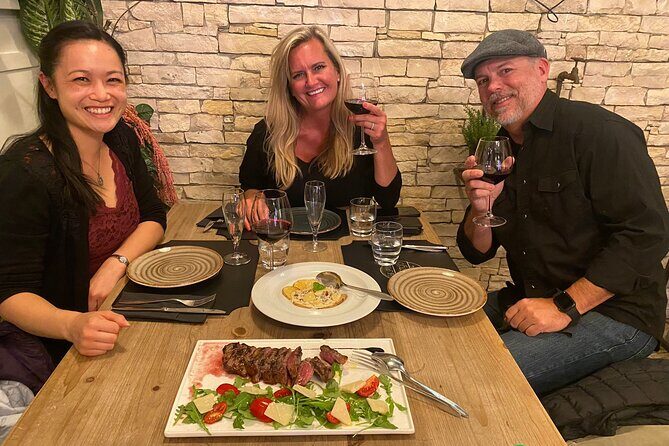 Bella Sorrento Evening 'Progressive Dinner' Experience - Stop 3: Meat lovers’ main with tagliata and Vesuvio red