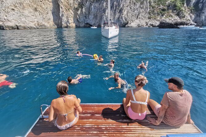 Capri Boat Tour from Sorrento with Limoncello - Marina Piccola, a painted lighthouse, and Marina Grande swim breaks