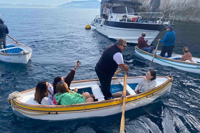 Capri Boat Tour with Optional Blue Grotto Visit from Sorrento - Marina Piccola and Faraglioni: beach charm and the photo moment