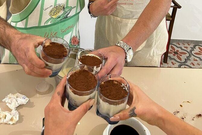 Cooking class with Pasta, mozzarella and Tiramisu with wine - Price and Value at About $72: What You Get