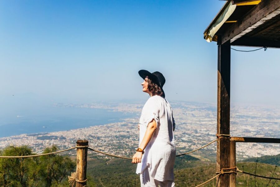 From Naples: All-Inclusive Mount Vesuvius Half-Day Tour - Around the crater rim: views of Naples and what changes the experience