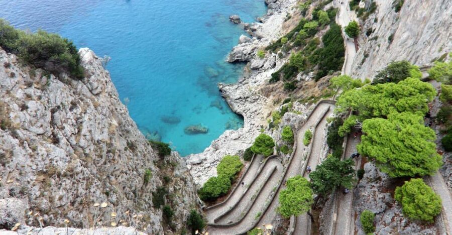 From Naples: Blue Grotto, Capri, and Anacapri Group Tour - Anacapri Historic Center and Monte Solaro Views
