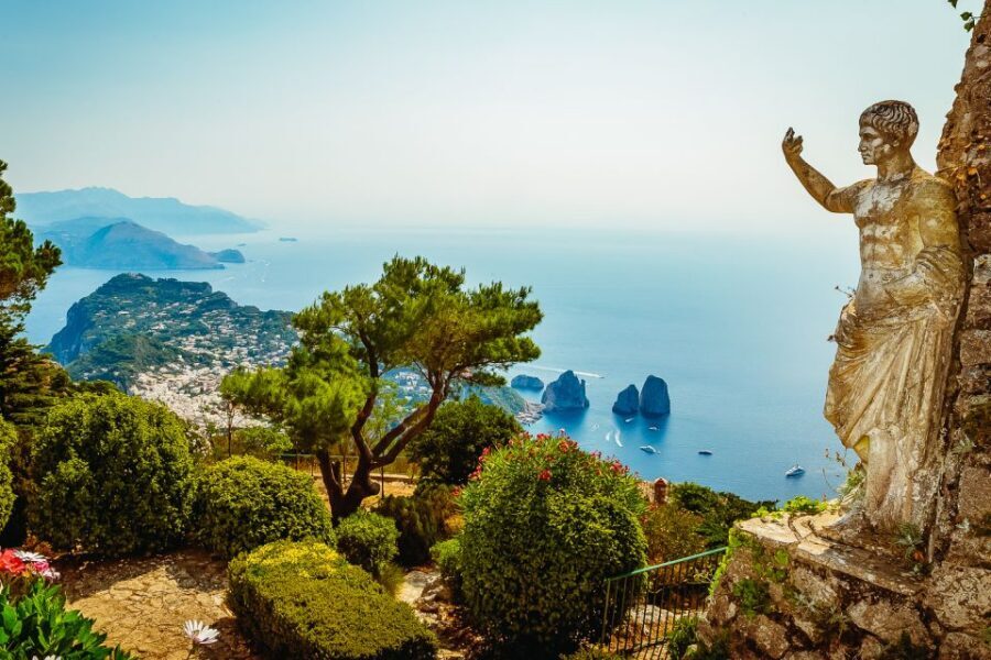 From Naples: Capri and Blue Grotto Day Tour - Anacapri walking time: local streets and big views from above