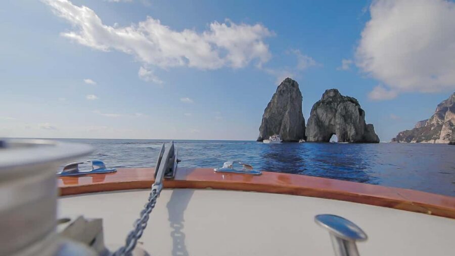 From Positano: Day trip to Capri - Group Tour by boat - Return cruise via Punta Campanella: last views before Positano