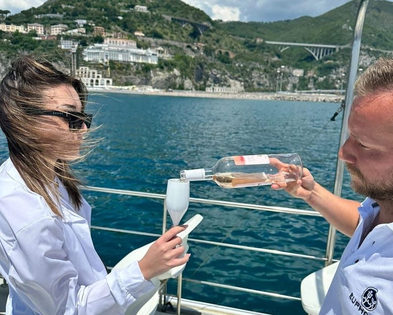 From Salerno: Cruise with Amalfi Stop and Light Lunch - Food and Drinks on Board: Prosecco, Appetizers, and What to Expect