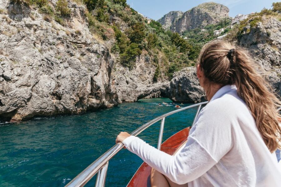 From Sorrento: Amalfi and Positano Full-Day Trip by Boat - What the boat includes: snacks, drinks, and the feel of the ride