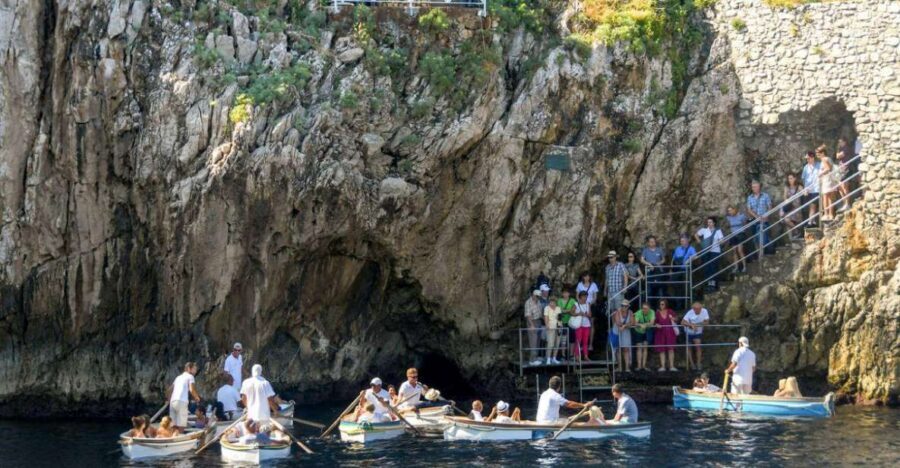 From Sorrento: Capri, Anacapri, & Blue Grotto Full-Day Trip - From Marina Piccola to Capri: the express ferry moment