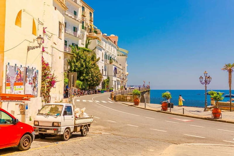 From Sorrento: Positano, Amalfi, & Ravello Amalfi Coast Tour - Amalfi town: cathedral time and the sound-and-schedule factor