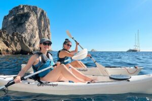 Kayak tour in Capri between caves and beaches. Photos included. - Scoglio delle Sirene and Via Krupp from the sea: why this opening matters