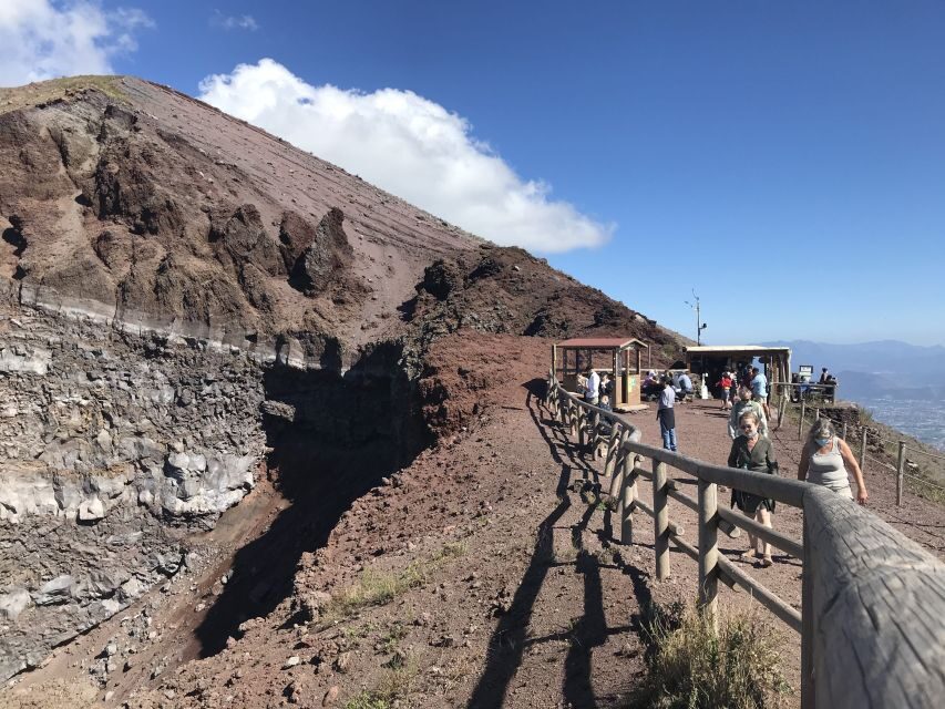 Mount Vesuvius: Skip-the-Line Ticket and Smart Digital Guide - Crater-area views over Pompeii and the Bay of Naples