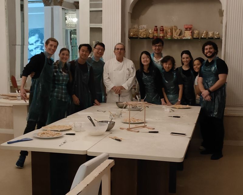 Naples: Pasta Making Class with Starter and Drink - The 2 to 2.5 Hour Flow: Welcome Bite, Cooking, Eating, and Going Home