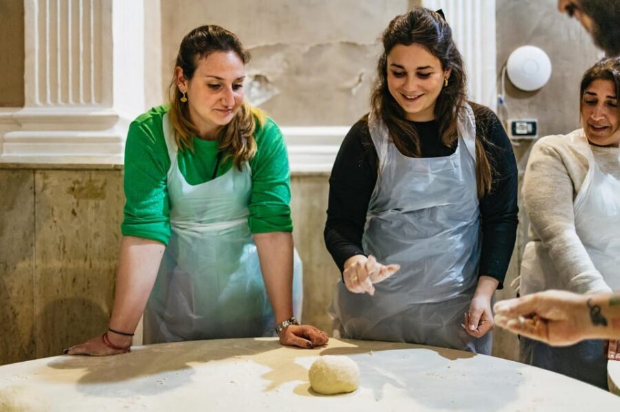 Naples: Pizza-Making Workshop with Drink and Appetizer - Margherita Build and Baking in a Neapolitan Oven