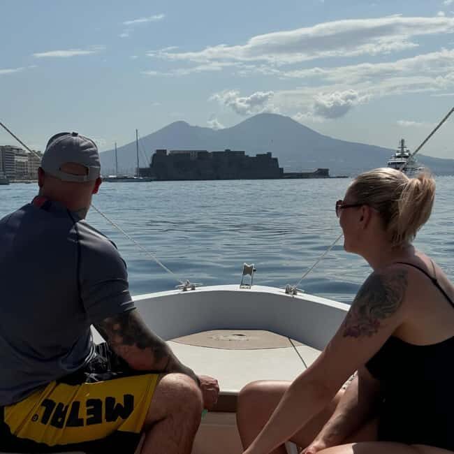 Naples: Private Coastline Boat Tour - Castel dell’Ovo from the sea: the first wow factor