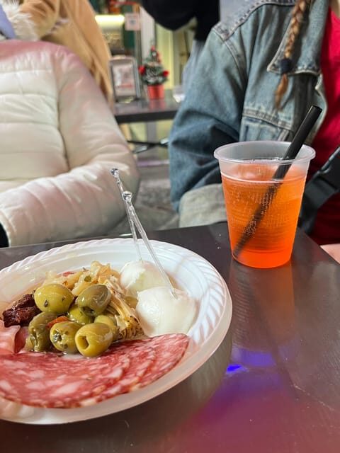 Naples: Street Food Experience With 6 Stops - Stop One: Mozzarella, Cold Cuts, and a Welcome Spritz