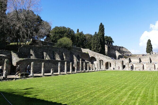 Pompeii Ruins Half-Day Tour from Sorrento with Guide - Inside Pompeii: Forum, Thermal Baths, and the Lupanare stop-you-in-your-tracks trio