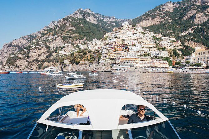 Private Amalfi Coast Boat Trip from Positano, Praiano or Amalfi - Sophia Loren and Jackie Kennedy swimming bay breaks