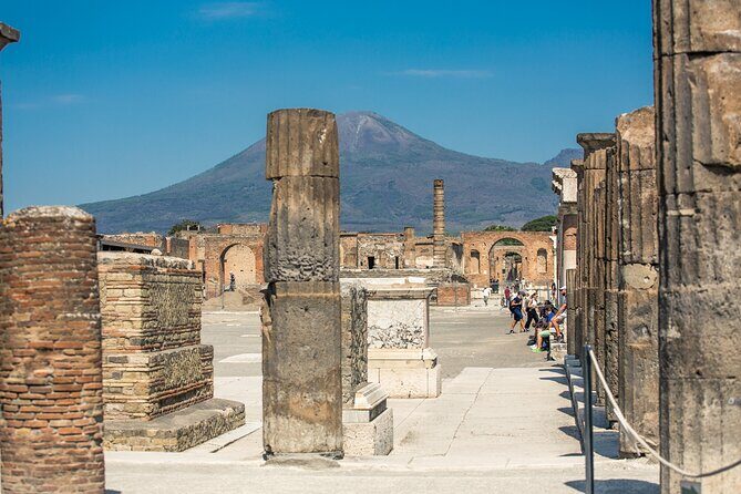 Skip-the-Line Pompeii Guided Tour from Sorrento - The Forum and Temple of Jupiter: where the city ran