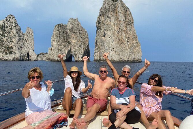 Sorrento: Capri Select Boat Trip with Swim, Drinks & Pick Up - Green Cave and White Cave: quick cave views that don’t chew your day