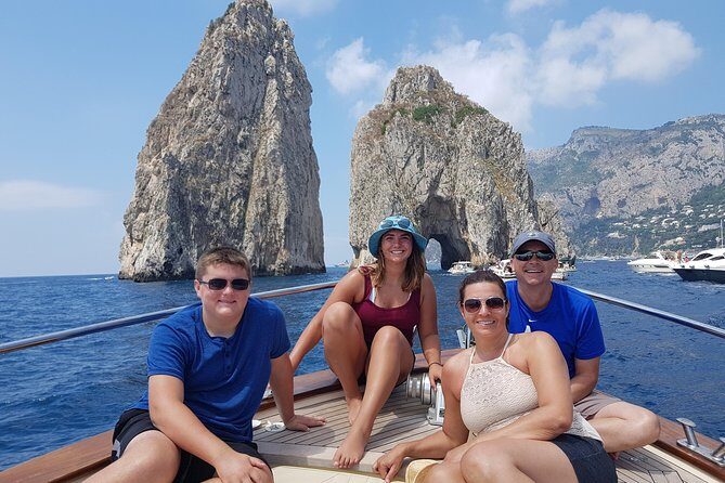 Very Small Group Capri Boat Excursion with Transfer from Positano - Marina Piccola Swim Break and Punta Carena Passes